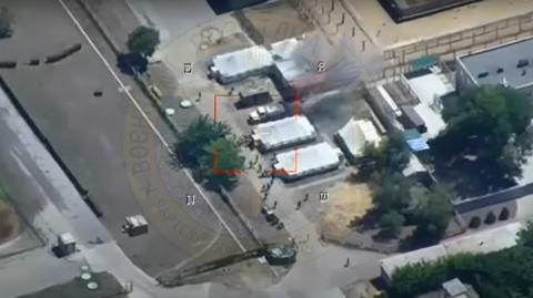 Wideo ataku na pozycje wojsk rosyjskich w pobliżu elektrowni atomowej w Enerhodarze 