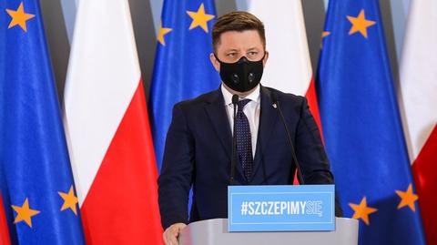 Dworczyk: Polska została zaskoczona informacją, że Pfizer z tygodnia na tydzień zamierza obniżyć dostawy szczepionek do krajów UE