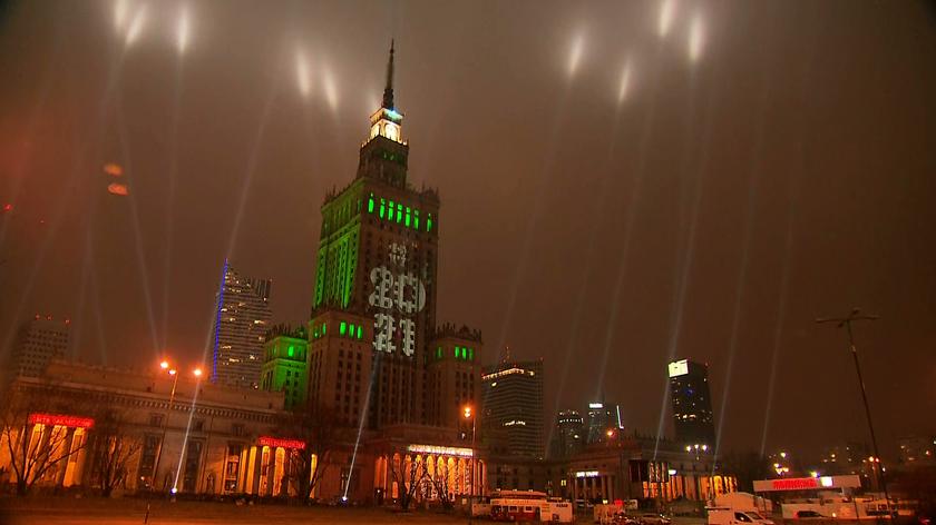 Jak centrum Warszawy witało nowy rok?