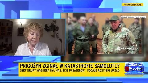 Kurczab-Redlich: Putin zdał sobie dość prędko sprawę, że cała akcja Prigożyna nie była skierowana przeciwko niemu