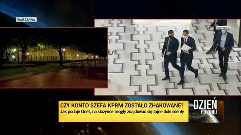Reporter "Faktów" TVN Krzysztof Skórzyński o prawdopodobnym włamaniu na skrzynkę Michała Dworczyka