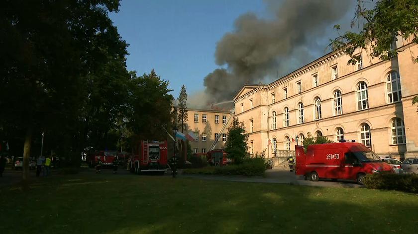 Pożar szkoły w Lublińcu