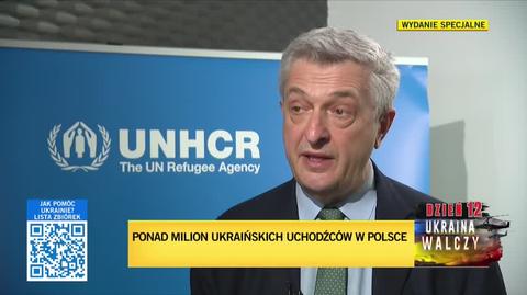 Filippo Grandi, wysoki komisarz ONZ do spraw uchodźców, o kryzysie humanitarnym na Ukrainie