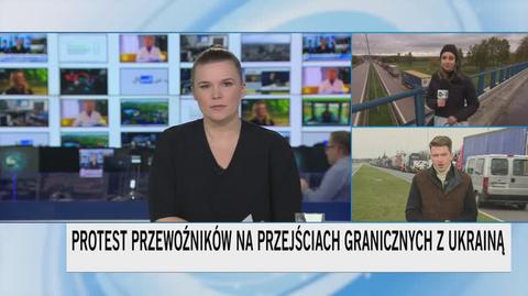 Protest przewoźników przed granicą z Ukrainą. "Tak długiej kolejki nie pamiętamy"