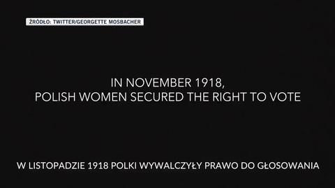 Gratulacje, składane Polskom z okazji uzyskania praw wyborczych 