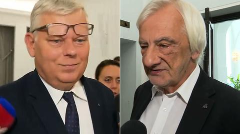 Marek Suski i Ryszard Terlecki o przełożeniu posiedzenia Sejmu