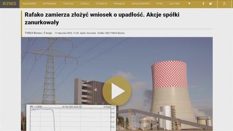 Rafako zamierza złożyć wniosek o ogłoszenie upadłości (wideo z 12 stycznia 2023)