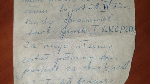 List z 1972 roku, znaleziony w kamienicy w Bielsku-Białej (materiał z 10.03.2022)