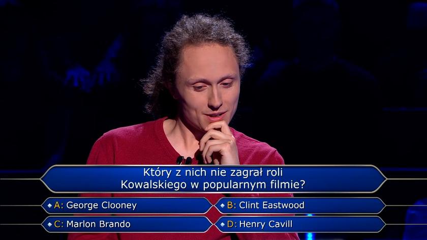 Który z wymienionych nie zagrał roli Kowalskiego w popularnym filmie? Pytanie z "Milionerów" za 75 tysięcy złotych