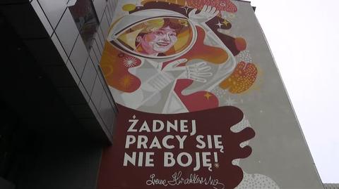 Odsłonięto mural Ireny Kwiatkowskiej 