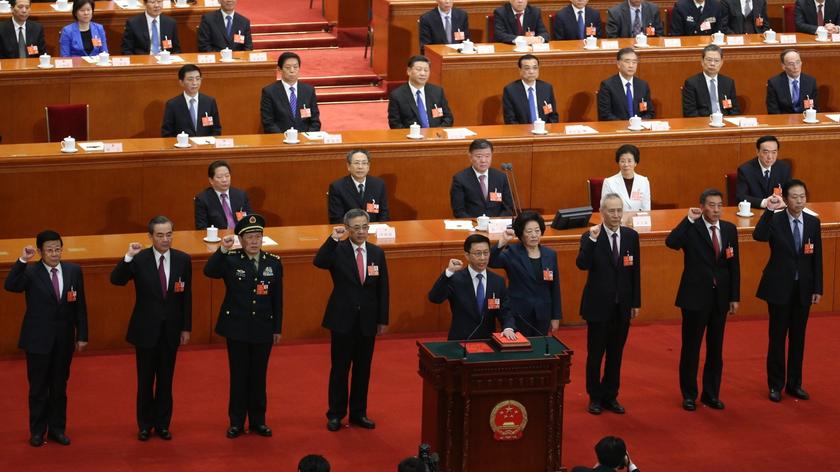 Formalne mianowanie członków chińskiego rządu