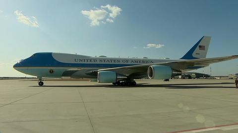 Air Force One na lotnisku Rzeszów-Jasionka (nagrania z 25 marca 2022 roku)