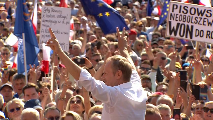 Tusk: będę z wami wszędzie tam, gdzie będziemy bili się o wolną Polskę