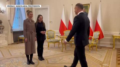 Żony Kamińskiego i Wąsika u prezydenta