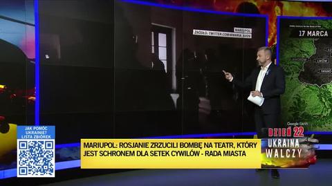 Nagranie wykonane przed atakiem na budynek teatru w Mariupolu