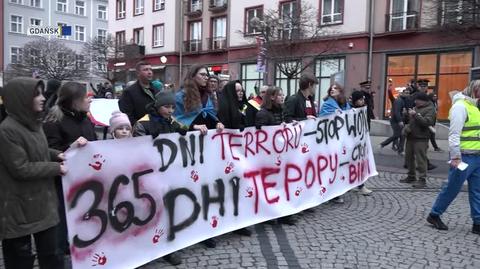 Manifestacje wsparcia dla Ukrainy w pierwszą rocznicę rosyjskiej inwazji 