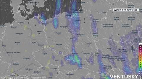 Prognozowane opady w ciągu kolejnych pięciu dni