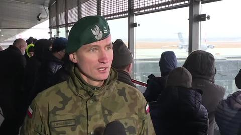 Major Lipczyński: samolotem Boeing C-17 przyleciało kilkudziesięciu żołnierzy i sprzęt