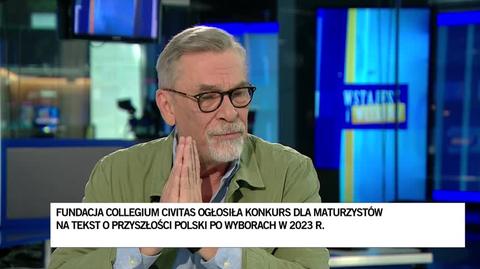 Jacek Żakowski o konkursie dla maturzystów na tekst o Polsce po wyborach w 2023 roku