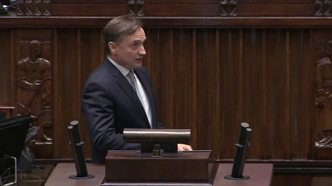 Zamieszanie na mównicy sejmowej z udziałem Zbigniewa Ziobry