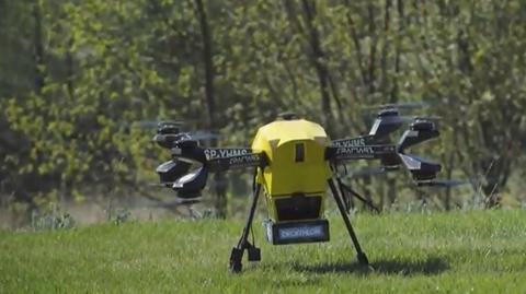 Pierwsza w Polsce dostawa dronem