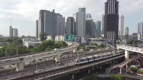 Manila, stolica Filipin. Wideo archiwalne