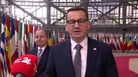 Mateusz Morawiecki podsumował pierwszy dzień szczytu Rady Europejskiej