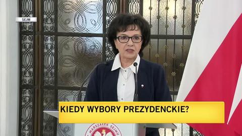 Marszałek Witek ogłosiła termin wyborów prezydenckich