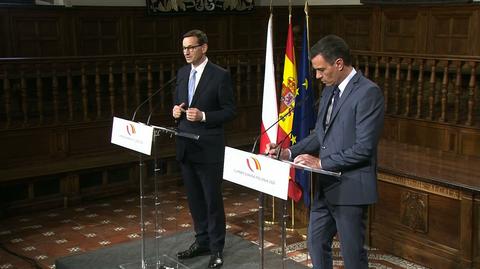 Wspólna konferencja premierów Polski i Hiszpanii