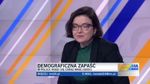 Prof. Agnieszka Chłoń-Domińczak o zapaści demograficznej: nadziei, że Polska będzie 40-milionowym krajem nie ma