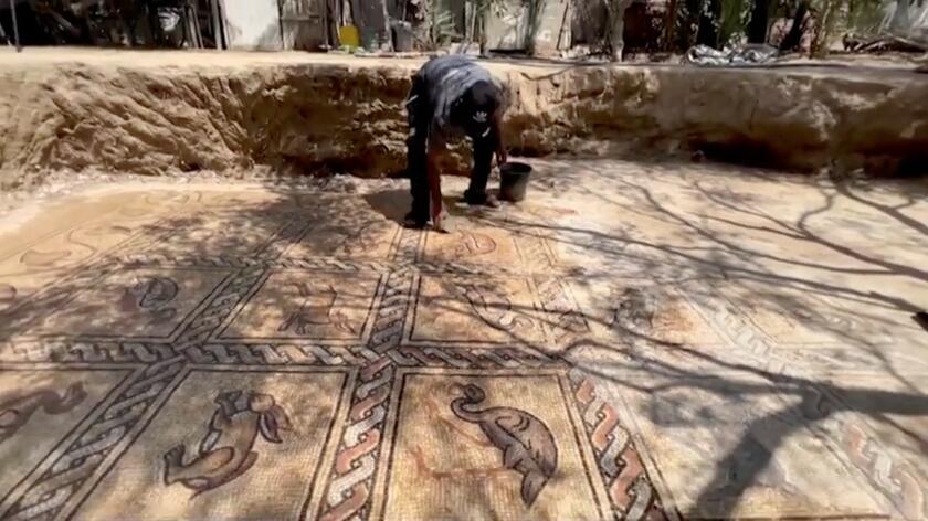 Farmer z Palestyny przypadkowo odkrył bizantyjską mozaikę