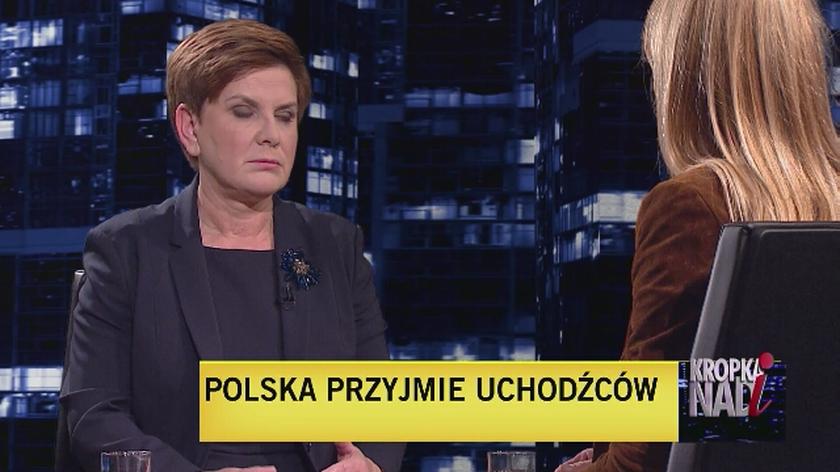 Beata Szydło: Uchodźcy nie chcą tutaj być. Chcą jechać dalej
