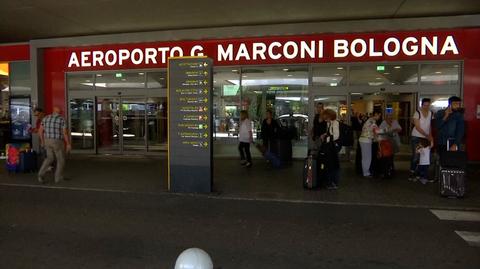 Lotnisko w Bolonii. Wideo archiwalne