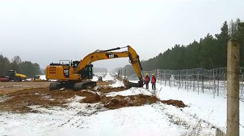 SG: ruszyła budowa zapory na granicy polsko-białoruskiej (materiał z 25.01.2022)