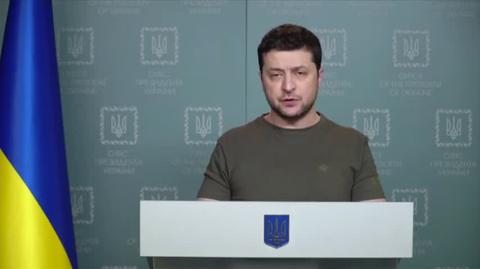 Wołodymyr Zełenski: Wczoraj nas wszystkich bombardowali w Kijowie. Staliśmy razem, gdy uderzały rakiety [2.03.2022]