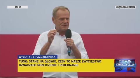 Tusk do Kaczyńskiego: wystawię na naszej liście twojego wicepremiera Romana Giertycha 