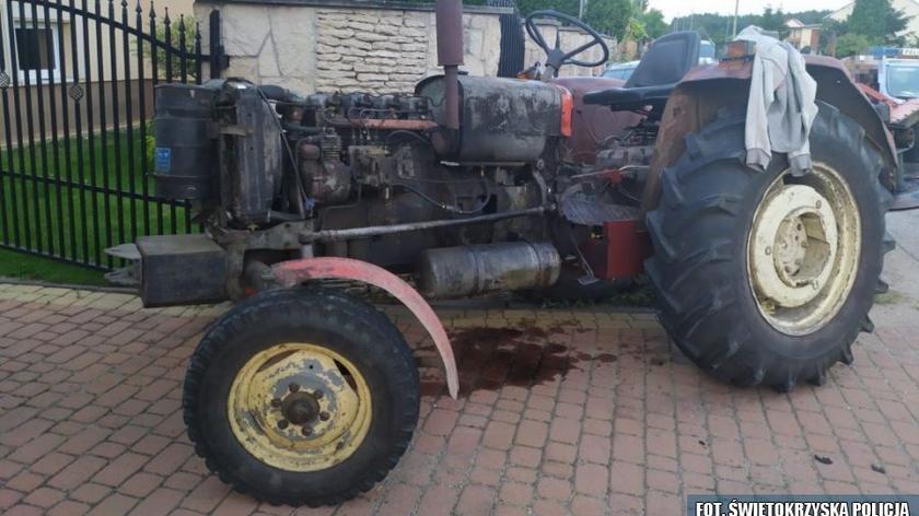 Traktorzysta był pijany
