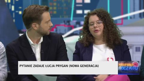 "Kampania #BezKitu". Łucja Prygan (Nowa Generacja) pyta Jana Strzeżka (Trzecia Droga)