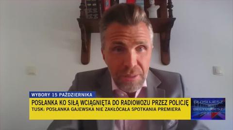 Mecenas Zbigniew Roman o interwencji policji wobec posłanki Gajewskiej