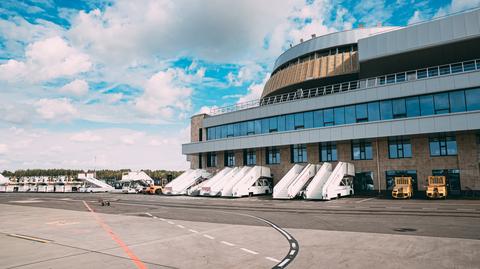 Lotnisko w Mińsku (wideo archiwalne) 