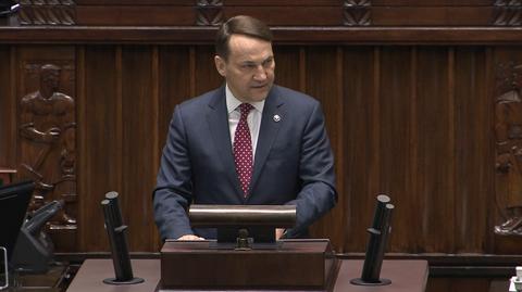 Sikorski o czterech pilnych zadaniach dla polskiej polityki zagranicznej