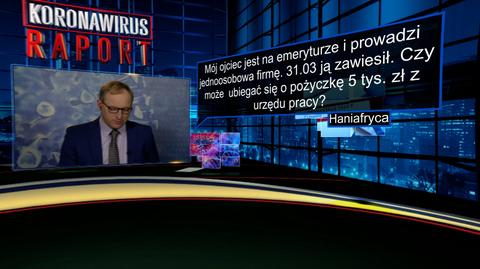 "Mój ojciec jest na emeryturze i prowadzi jednoosobowa firmę, którą zawiesił. Czy może  ubiegać się o pożyczkę 5 tys. zł z urzędu pracy?"