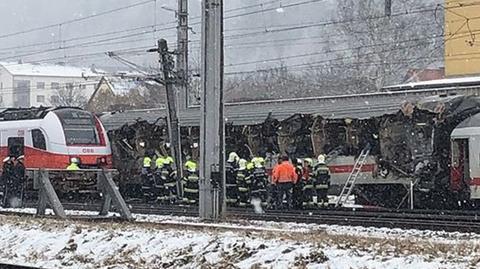 Wypadek pociągów w Austrii 