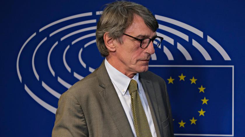 David Sassoli był szefem PE od lipca 2019 roku (nagrania archiwalne)