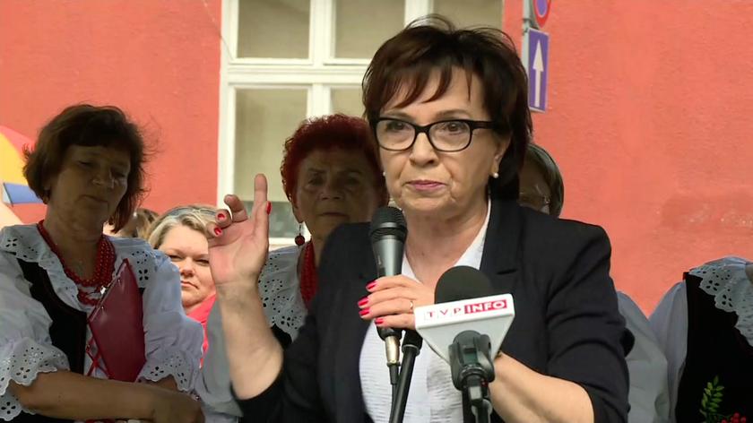 Marszałek Sejmu Elżbieta Witek na spotkaniu z mieszkańcami Otynia