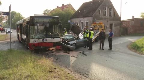 Szczecin. Autobus zderzył się z samochodami