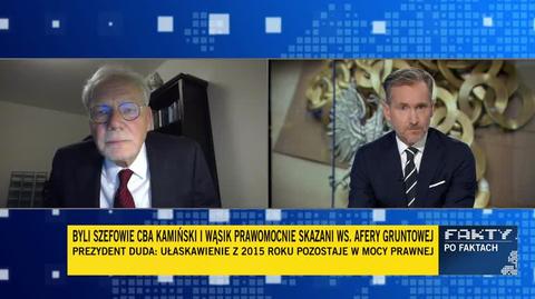 Prof. Safjan o uniewinnieniu Kamińskiego i Wąsika: to był akt prezydenta pozbawiony jakichkolwiek skutków prawnych