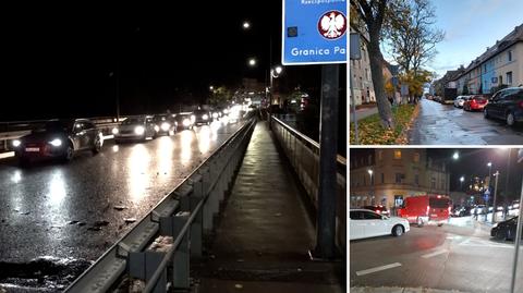 Paraliż drogowy w Zgorzelcu. Korki z powodu kontroli na granicy z Niemcami
