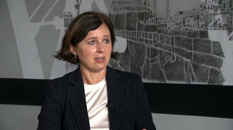 Wiceszefowa Komisji Europejskiej Vera Jourova w wywiadzie dla TVN24