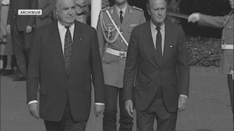 Helmut Kohl z Georgem Bushem, Billem Clintonem i Tonym Blairem